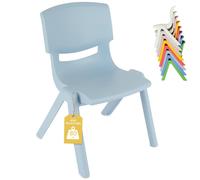 Chaise Enfant Empilable, Intérieur/extérieur Bleu Clair TU