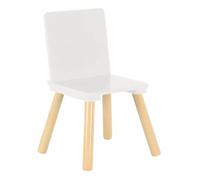 Chaise Enfant En Bois Ginger Home, Style Scandinave, Mdf Et Pin, Bords Arrondis, Blanche, 26,8x26,8x50 Cm Multicolore