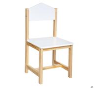 Chaise enfant ""Maison"" bois blanc - Atmosphera createur d'interieur - Blanc