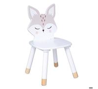 Chaise enfant renard bois blanc - Atmosphera Créateur d'intérieur