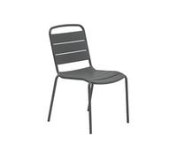 Chaise de jardin empilable Alegoria gris graphite - Hespéride