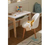 Chaise fausse fourrure maternelle ivoire TU