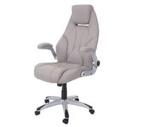 Mendler Fauteuil de bureau relax - Taupe