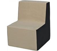 Chaise Fauteuil Pouf Pour Chambre Denfant, Jeu Confort Repos Beige-Gris