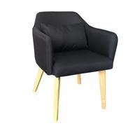 Chaise / Fauteuil scandinave Dantes Tissu Noir