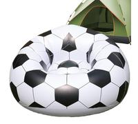 Chaise Gonflable Thème Football Avec Pompe Intégrée | Canapés Gonflables De Camping Pour Camping Plein Air Extérieur Campement Festival Salon Détente Piscine Jardin
