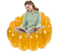 Chaise gonflable transparente - Chaises gonflables en PVC transparent - Chaises de cinéma, charge maximale de 113,4 kg, chaise de salon, meubles gonflables pour femmes et hommes