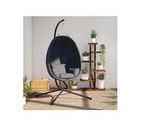 Vidaxl Chaise suspendue avec câble standard et acier -anthracite -sonnant