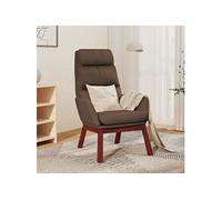 Chaise de relaxation Taupe Tissu