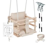 Chaise hamac suspendue bébé en bois
