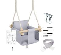 Chaise hamac suspendue bébé en bois