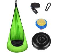 Chaise Hamac Suspendue pour Enfants, Siège Suspendu Mignon avec Coussin d'air en PVC, Sac Suspendu comme caverne caline ou Appa