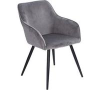 Happy Garden Chaise GISELE vintage velours gris