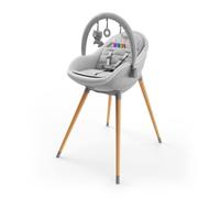 Chaise haute FINI UP 2 en 1 gris