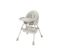 Chaise Haute Bébé 4 en 1 Réglable - Plateau Amovible Lavable - Siège Évolutif Sécurisé pour Repas, Jeu et Croissance 6M-3Ans (écru)