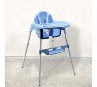 Chaise haute bébé - bleu