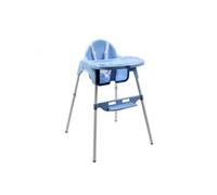 Chaise haute bébé - bleu