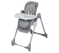 Bebeconfort Olea, chaise haute pour bébé, 0-3 ans, chaise haute réglable, 9 hauteurs, 3 positions allongées, facile à déplacer avec 4 roues pivotantes,Tinted Gray