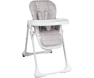 Chaise Haute Bébé Multipositions BAMBISOL, Inclinable, Réglable en Hauteur, Tablette Amovible, Harnais 5 Points, Beige/Blanc