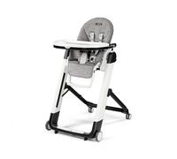 Chaise Haute Bébé Peg Perego Siesta Follow Me multifonctions Ultra compacte, Wonder Grey