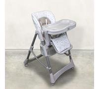 Monsieur Bébé - Chaise haute enfant pliable, réglable hauteur, dossier et tablette - Plusieurs coloris