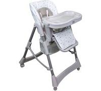 Monsieur Bébé - Chaise haute enfant pliable, réglable hauteur, dossier et tablette - Plusieurs coloris