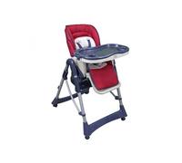 Chaise haute bébé pliable - rouge
