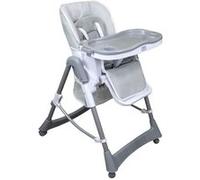 Monsieur Bébé - Chaise haute enfant pliable, réglable hauteur, dossier et tablette - Plusieurs coloris