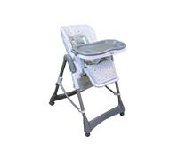 Monsieur Bébé - Chaise haute enfant pliable, réglable hauteur, dossier et tablette - Plusieurs coloris