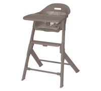 Lionelo Chaise haute Beny – harnais 3 pts, plateau & repose-pieds réglables, 6–36 mois, Beige taupe