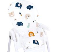 Chaise haute compacte, universelle, aux couleurs de l'arc-en-ciel, avec coussin d'assise