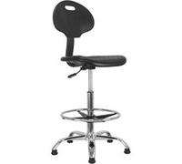 Chaise haute de bureau Waytex ATIK hauteur réglable avec repose-pied Noir G