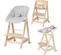 Chaise haute en bois pour enfant avec coin repas