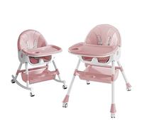 Chaise Haute Evolutive 6 en 1,Transat, Balancelle et Rocker Multifonction pour Bébé (0m+ 15kg) / Reclinable, Pliable et Réglable,Harnais 5 Points,Siège de table enfant