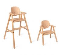 Chaise haute évolutive en bois Growing green 3 en 1