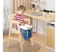 Chaise Haute Évolutive en Bois Naturel Sit Up 3 Hauteur Réglable,de 6 Mois-10 Ans jusqu'à 50 kg,Chaise Bébé Résistante de Sécurité,Bois Nature,Enfants et Adultes