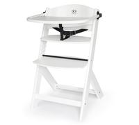 Kinderkraft Chaise haute évolutive Enock – 2 en 1, assise et repose-pieds réglables – Blanc