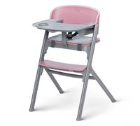 Chaise Haute Évolutive Kinderkraft Livy 3 En 1 Avec Assise Réglable, Repose-pieds Ajustable Et Charge Jusqu?à 110 Kg Rose TU