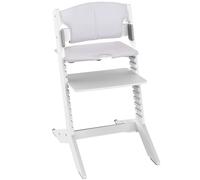 Chaise haute évolutive Nala Blanche avec coussin