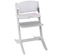 Chaise haute évolutive Nala Grise avec coussin