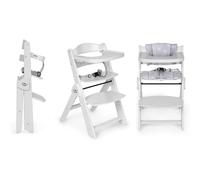 Chaise Haute Evolutive pliante Innovaciones Ms Full Plus Blanche avec Coussin Gris