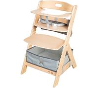 Chaise Haute Évolutive - Roba - Liv Up - De 6 Mois Jusqu'à 70 Kg - Set Organisateur Inclus - Bois Naturel Marron