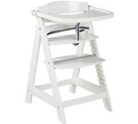 Chaise haute évolutive - ROBA - SIT UP CLICK & FUN - Plateau repas amovible - Hauteur réglable - Jusqu'a 70 Kg - Bois Laqué B Blanc G