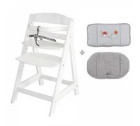 Chaise haute évolutive Sit Up lll blanc + coussin réducteur Adam et Eule