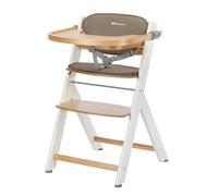 Chaise haute évolutive Timba 2 Light Wood avec coussin beige - Bebeconfort