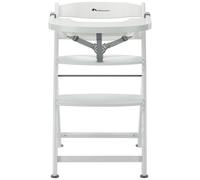 Bebeconfort Timba 2 Chaise Haute Bébé Évolutive Bois, 6+ Mois, Jusqu'à 110 kg, Chaise Haute Enfant Ergonomique, A'Adapte À La Plupart Des Tables, Plateau Amovible, Siège/Repose-Pieds Réglables, White