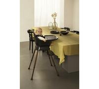 Chaise haute évolutive Ultimo 3 Luxe Black et Walnut