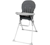 Chaise Haute Fixe BAMBISOL, Tablette Réglable en Profondeur, Grise