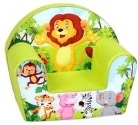 Chaise haute Ibenzoa® pour enfants, rembourrée, adaptée de 9 mois à 4 ans, dimensions 33x51x43 cm, hauteur d'assise 12 cm, revêtement 80% coton/20% polyester, amovible et lavable à 30°C