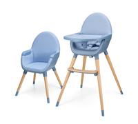 Kinderkraft Chaise haute FINI 2 2 en 1 évolutive réglable avec plateau Nordic Breeze 20 kg